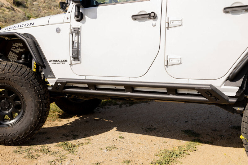 DV8 Offroad 2007-2018 Jeep Wrangler JK 4-Door Rock Sliders Body Armor & Rock Rails DV8 Offroad