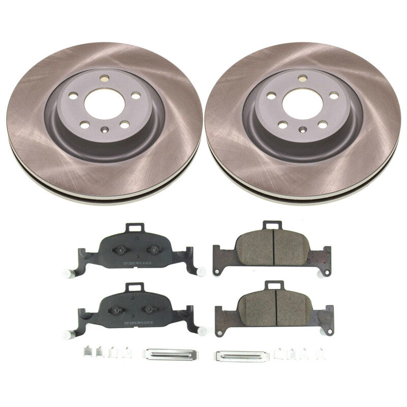 Power Stop 2021 Audi Q5 Sportback Front Semi-Coated Rotor Kit Brake Kits - Performance Blank PowerStop