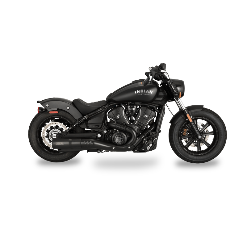 Vance & Hines 2025 Indian Scout Hi-Output Black Slip-On Exhaust Motorcycle Slip-On Vance and Hines