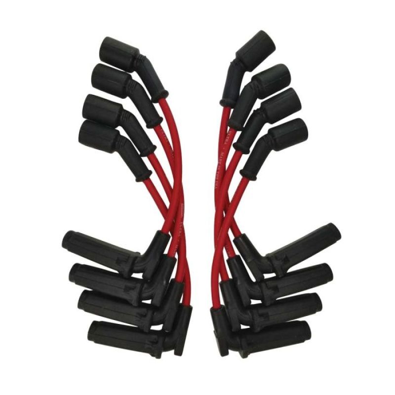 Moroso GM LS 11in Unsleeved Coil-On-Plug 90 Deg Ultra Spark Plug Wire Set - Red Spark Plug Wire Sets Moroso