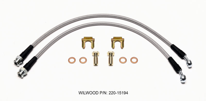 Wilwood Flexline Kit Front C6 Corvette (non-Z06) Brake Line Kits Wilwood