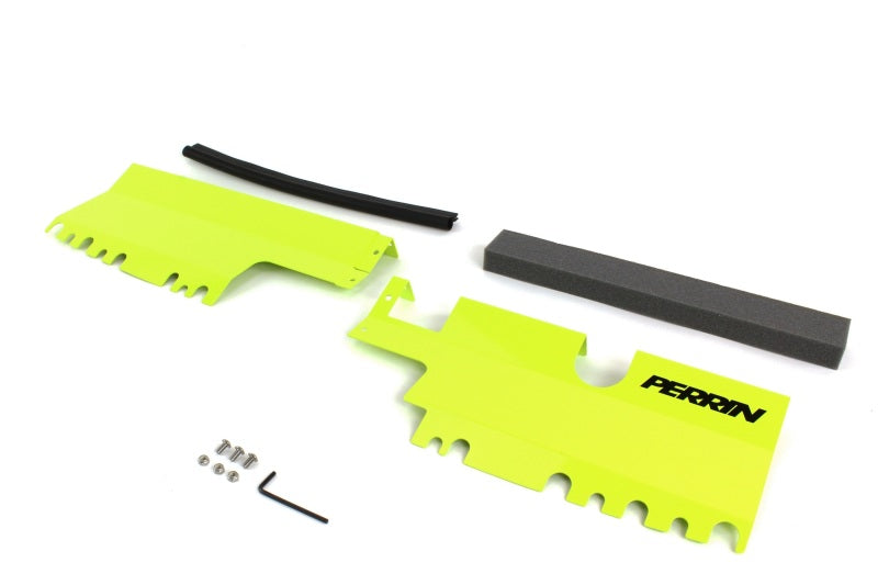 PERRIN 15-21 Subaru WRX/STI Radiator Shroud (Without OEM Intake Scoop) - Neon Yellow Radiator Shrouds Perrin Performance