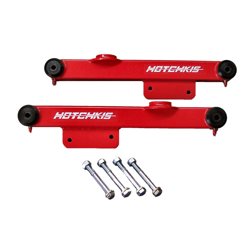 Hotchkis 79-93 Ford Mustang/94-98 Mustang GT/Cobra Lower Trailing Arms - Red Suspension Arms & Components Hotchkis