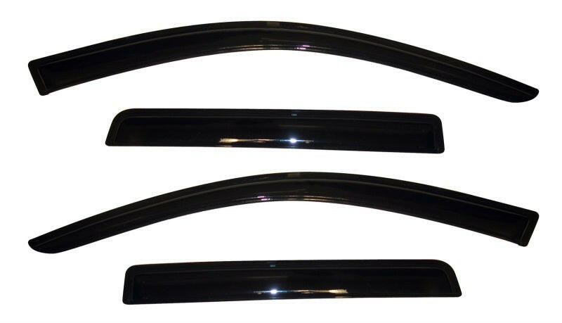 AVS 11-18 Mitsubishi Outlander (Excl. Sport) Ventvisor Outside Mount Window Deflectors 4pc - Smoke Wind Deflectors AVS