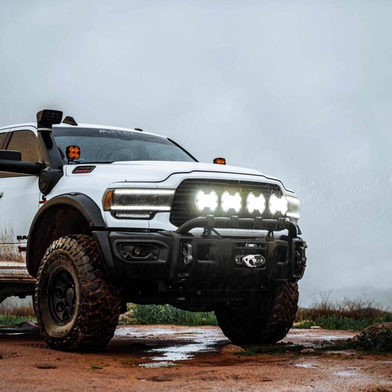 KC HiLiTES SlimLite 8in. LED Light Shield SAE Driving (Shield Only) - Clear Light Covers and Guards KC HiLiTES