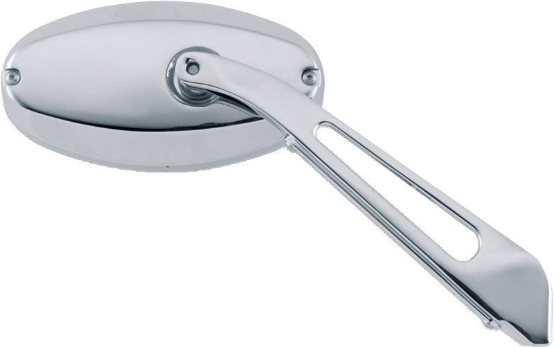 Kuryakyn Ellipse Mirror Flat Glass Chrome Rear View Mirrors Kuryakyn
