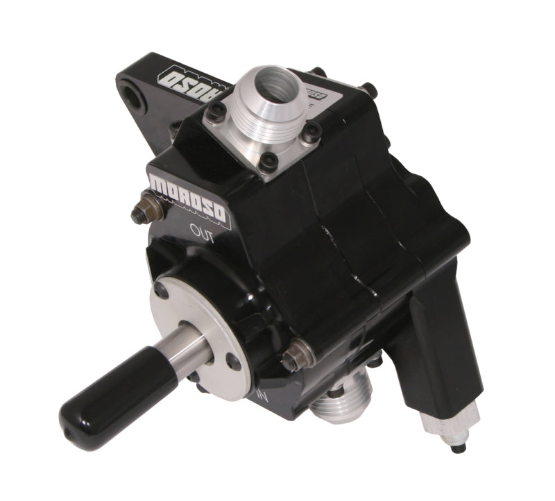 Moroso Black Series Single Stage External Oil Pump - Left Side - .875in Pressure Oil Pumps Moroso