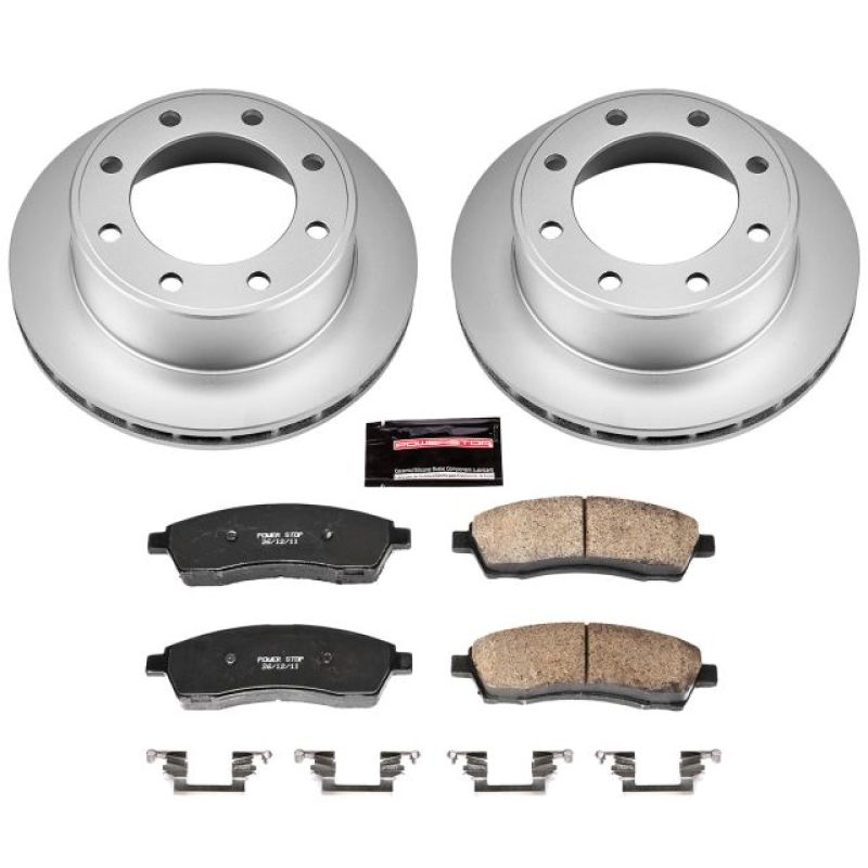 Power Stop 00-05 Ford Excursion Rear Z17 Evolution Geomet Coated Brake Kit Brake Kits - Performance Blank PowerStop
