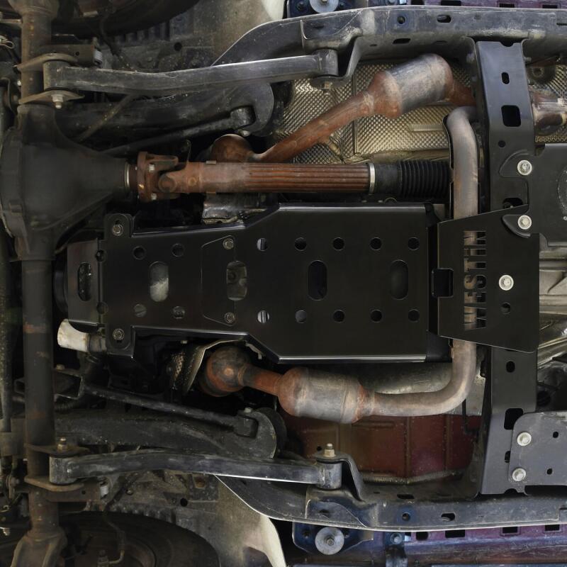 Westin/Snyper 07-11 Jeep Wrangler Transmission Pan Skid Plate - Textured Black Skid Plates Westin