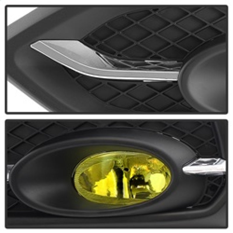 Spyder Honda Civic 2014-2015 2Dr/Coupe (EX Model Only)OEM Fog Light W/Switch- Yellow FL-HC2014-2D-Y Fog Lights SPYDER