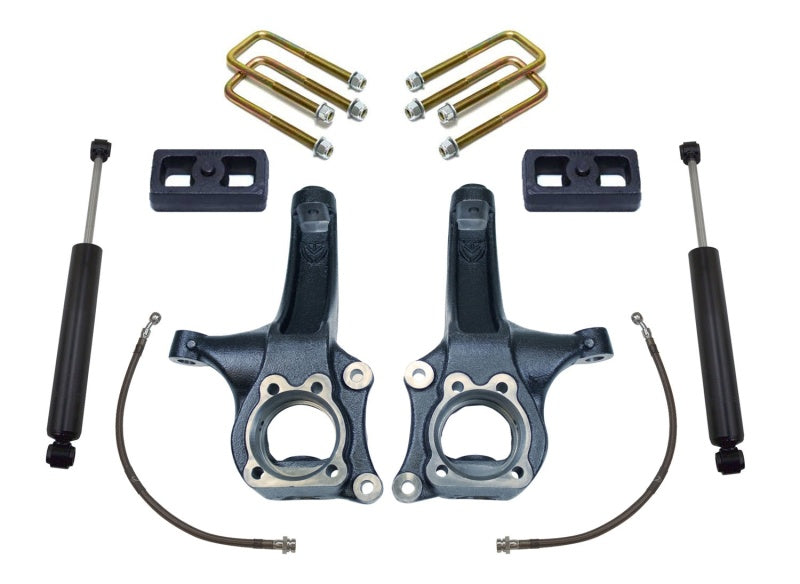 MaxTrac 15-18 Chevrolet Colorado 2WD 4in/2in MaxPro Spindle Lift Kit w/MaxTrac Shocks Steering Knuckles & Spindles Maxtrac