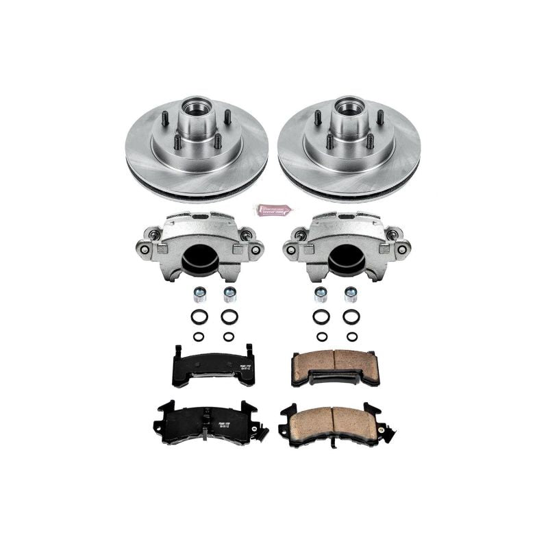 Power Stop 82-87 Buick Regal Front Autospecialty Brake Kit w/Calipers Brake Kits - OE PowerStop