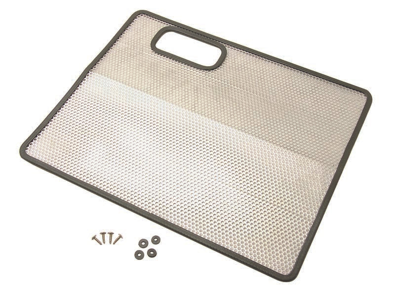 Kentrol 87-95 Jeep Wrangler YJ Bug Shield - Polished Silver Stone/Bug Deflectors Kentrol