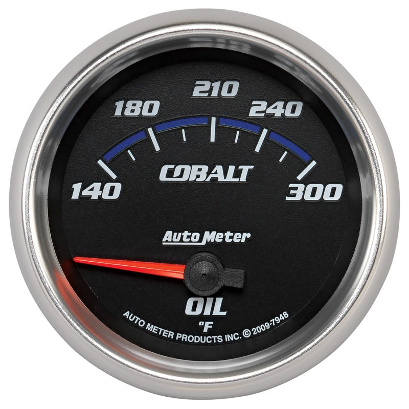 Autometer Cobalt 66.7mm 140-300 Degree F Electric Oil Temperature Gauge Gauges AutoMeter