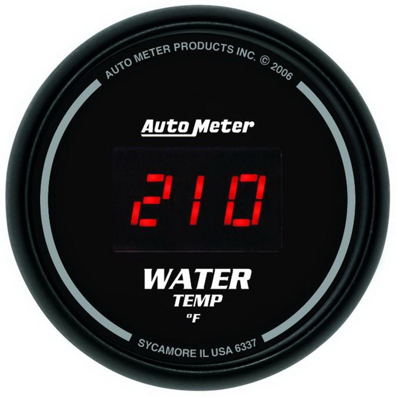 AutoMeter Gauge Kit 5 Pc. 3-3/8in. & 2-1/16in. Elec Speedo Digital Black Dial W/ Red Led Gauges AutoMeter
