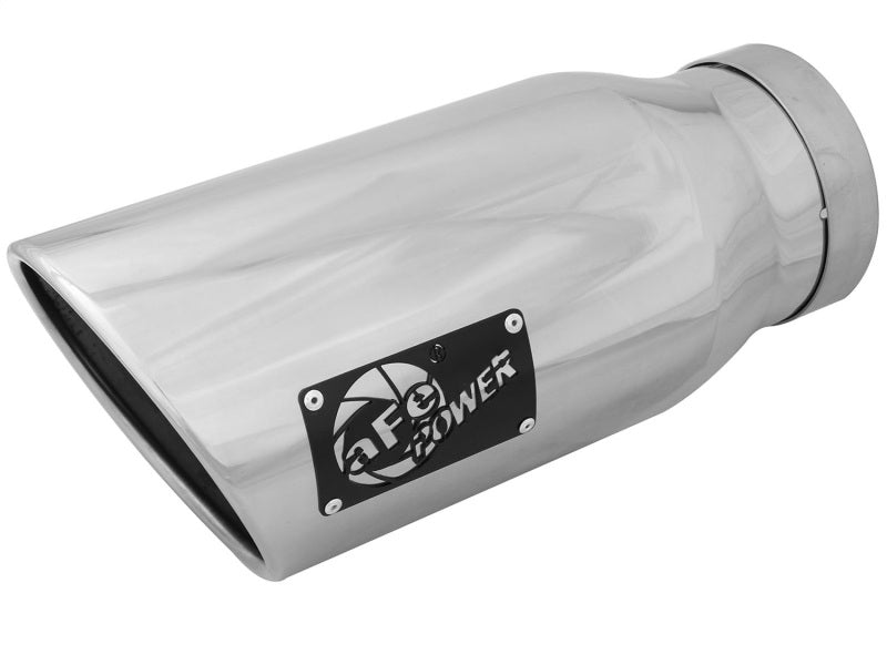 aFe MACH Force-Xp 5in Inlet x 7in Outlet x 15in length 304 Stainless Steel Exhaust Tip Catback aFe