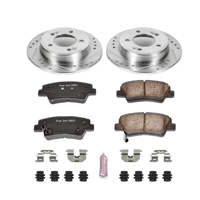 Power Stop 11-19 Hyundai Elantra Rear Z23 Evolution Sport Brake Kit Brake Kits - Performance D&S PowerStop