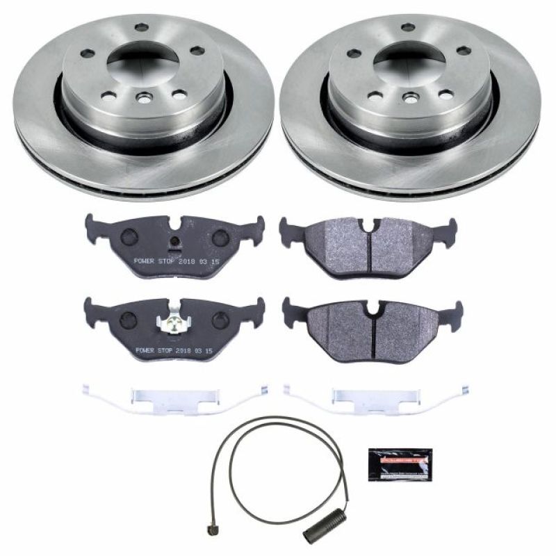 Power Stop 98-99 BMW 323i Rear Track Day Brake Kit Brake Kits - Performance Blank PowerStop