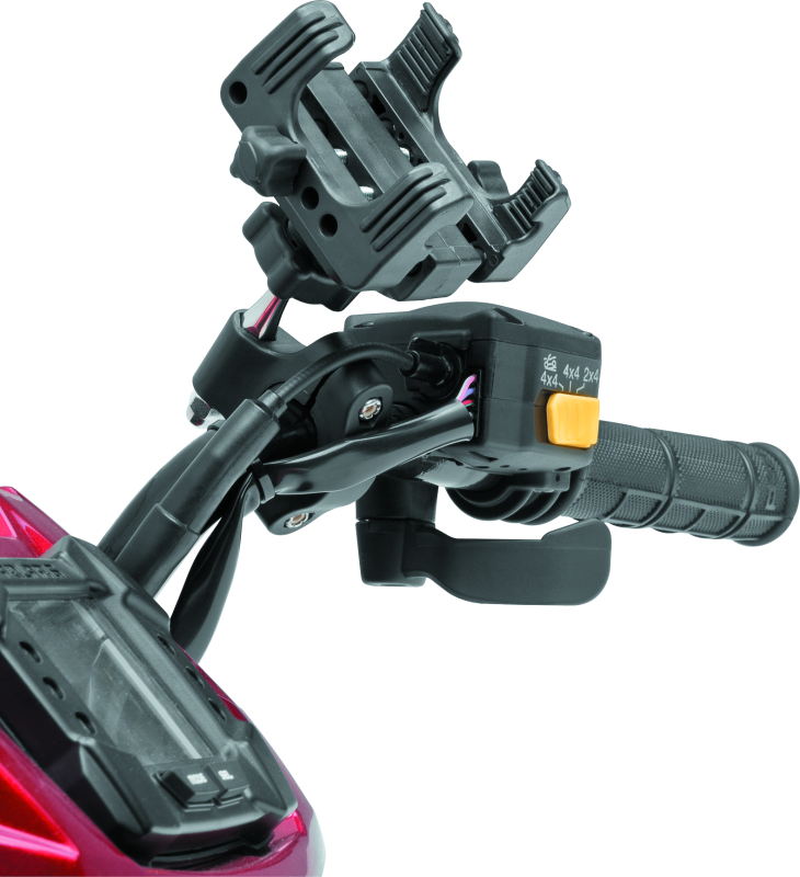 Kuryakyn Tech-Connect Bar Mount 7/8 To 1 -1-1/4in Bars 1-5/8in to 3-5/8in Wide Phone Holders Kuryakyn