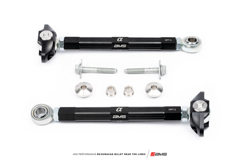 AMS Performance Audi R8 (RWD &amp; AWD) / Lamborghini Huracan (RWD Only) Billet Rear Toe Links Suspension Arms & Components AMS