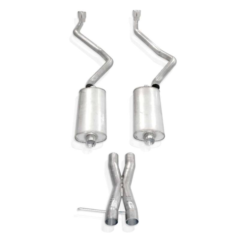 Stainless Works 2007-14 Chevy Tahoe And Yukon LT 2-1/2in Exhaust X-Pipe Chambered Mufflers Tips Catback Stainless Works