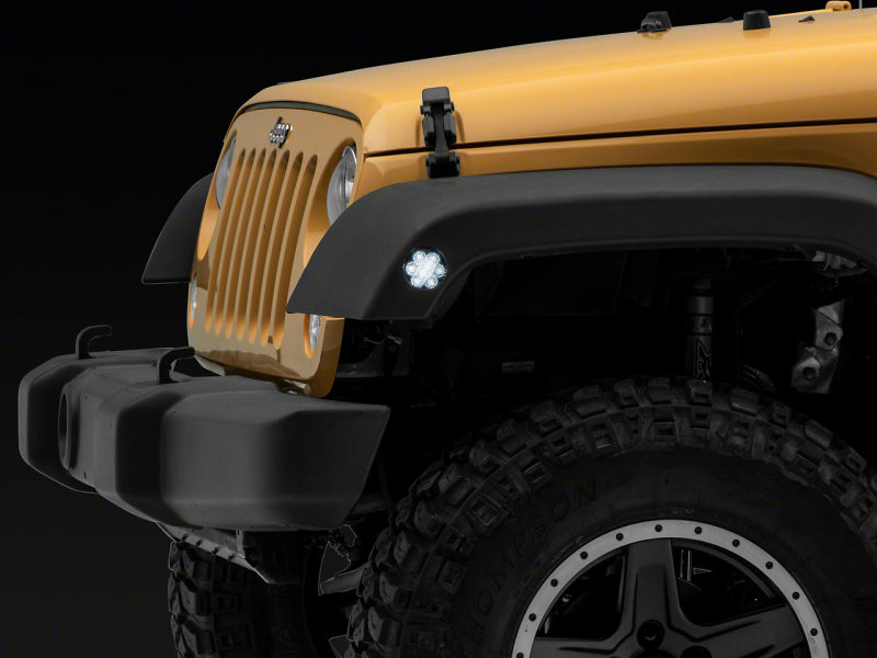 Raxiom 07-18 Jeep Wrangler JK Axial Series Whiite LED Side Marker Lights- Smoked Sidemarkers & Indicators Raxiom