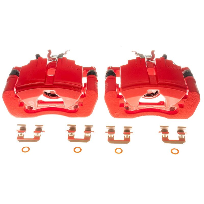 Power Stop 15-19 Ford Mustang Rear Red Calipers - Pair Brake Calipers - Perf PowerStop