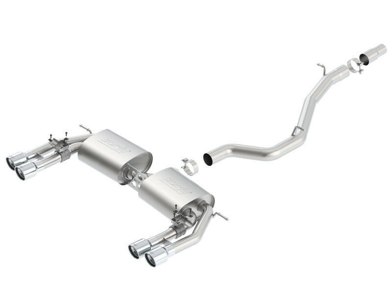 Borla 13-15 Audi S3 S-Type Dual Round Rolled Catback Exhaust Catback Borla