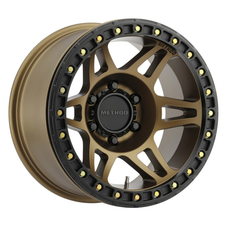 Method MR106 Beadlock 17x9 -44mm Offset 6x5.5 108mm CB Method Bronze w/BH-H24125 Wheel Wheels - Cast Method Wheels