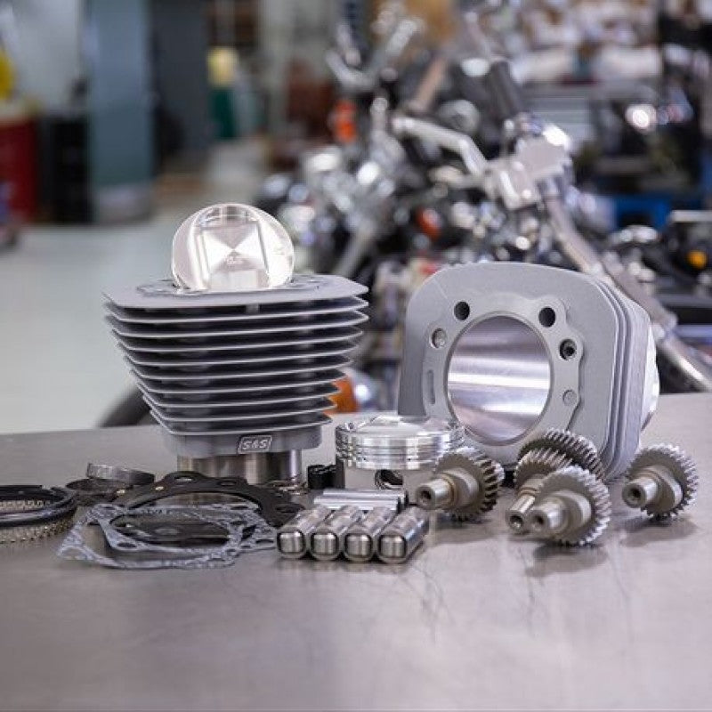 S&S Cycle 00-21 Sportster Models 1200cc to 1250cc Hooligan Kit - Silver Piston Sets - Powersports S&S Cycle