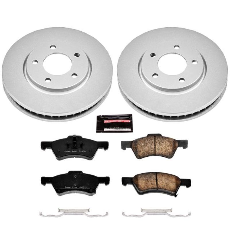 Power Stop 01-07 Chrysler Town & Country Front Z17 Evolution Geomet Coated Brake Kit Brake Kits - Performance Blank PowerStop