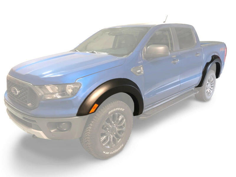 Bushwacker 2019 Ford Ranger Supercrew Extend-A-Fender Style Flares 4pc - Black Fender Flares Bushwacker
