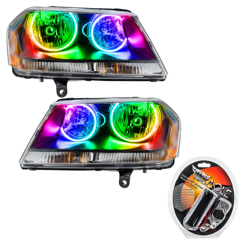 Oracle 08-14 Dodge Avenger RT SMD HL - Black - ColorSHIFT Headlights ORACLE Lighting