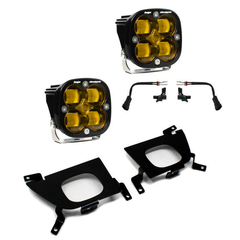 Baja Designs 2019+ Chevy Silverado 1500/2500/2500 HD SAE Amber Fog Pocket Kit Fog Lights Baja Designs