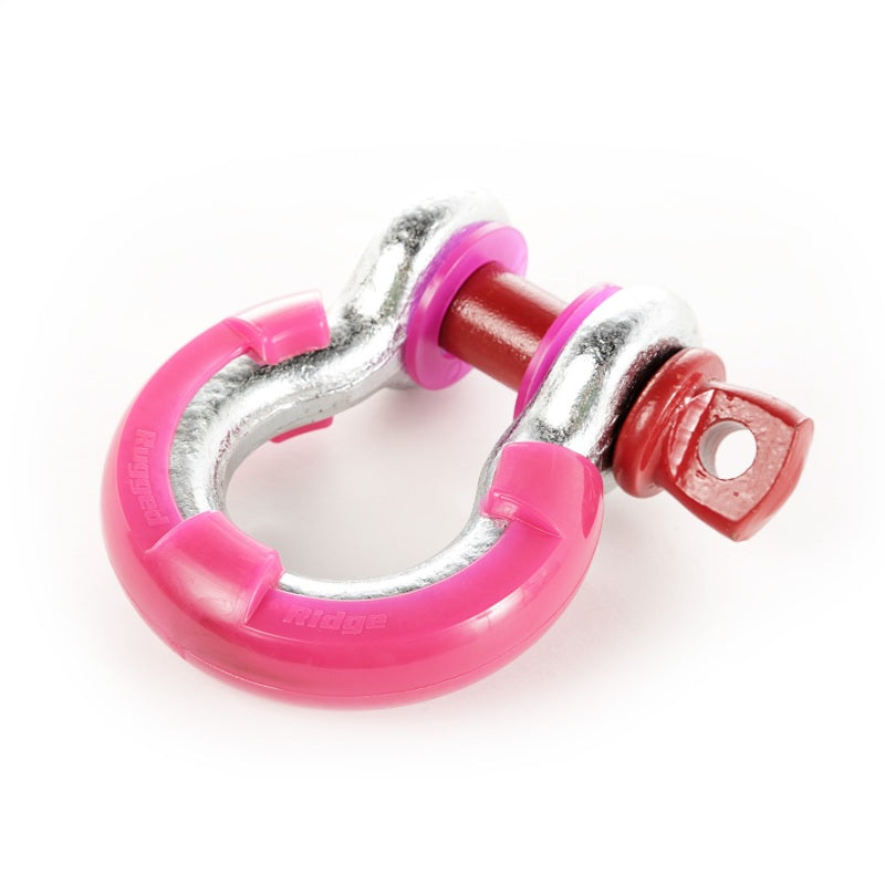 Rugged Ridge Pink 3/4in D-Ring Isolator Kit Shackle Kits Rugged Ridge