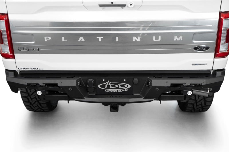 Addictive Desert Designs 21-23 Ford F-150 (excl. Raptor) Black Label Rear Bumper Bumpers - Steel Addictive Desert Designs