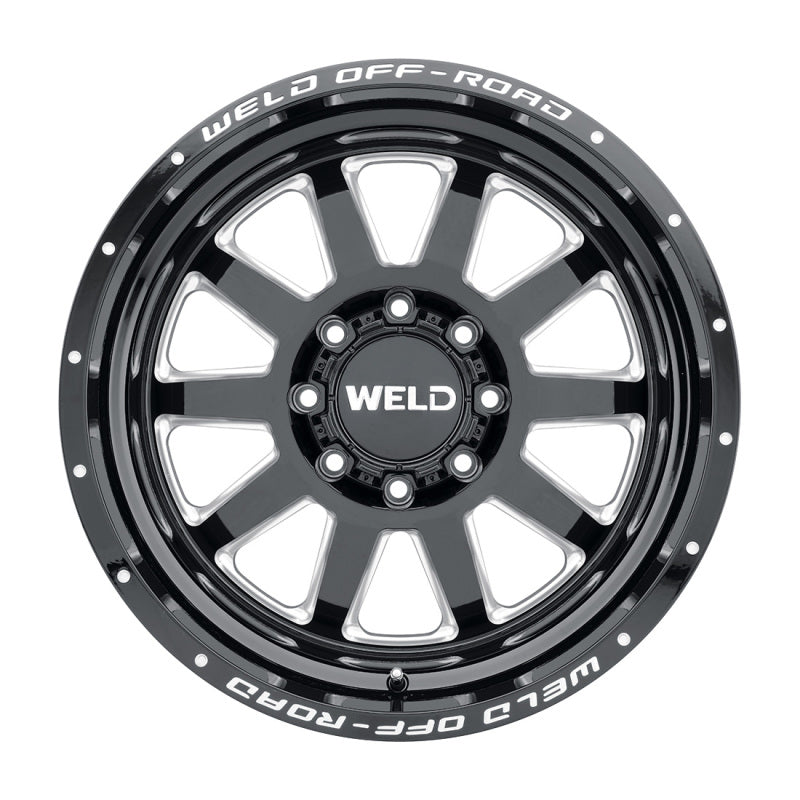 Weld Off-Road W102 20X9.0 Stealth 5X139.7 5X150 ET00 BS5.00 Gloss Black MIL 110.2 Wheels - Forged Weld