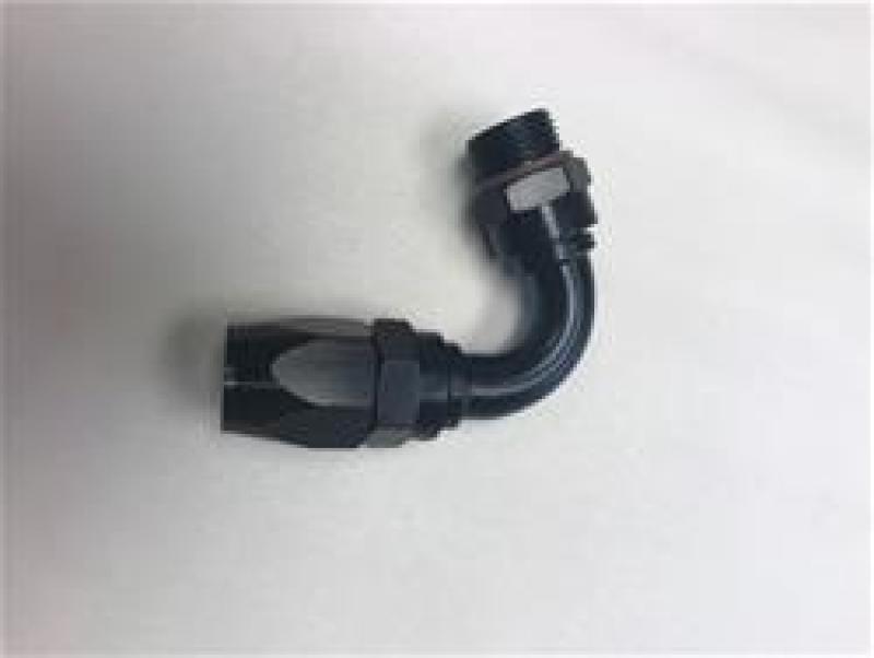 Fragola -10AN Male Rad Fitting x 120 Degree Pro-Flow Hose End - Black Fittings Fragola
