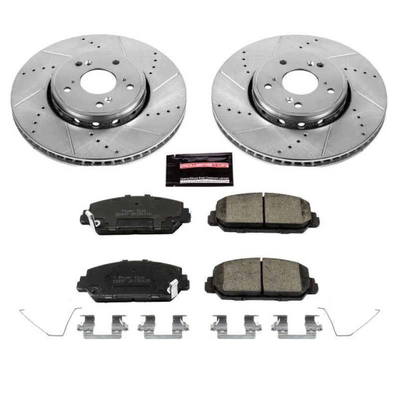 Power Stop 2016 Acura ILX Front Z23 Evolution Sport Brake Kit Brake Kits - Performance D&S PowerStop