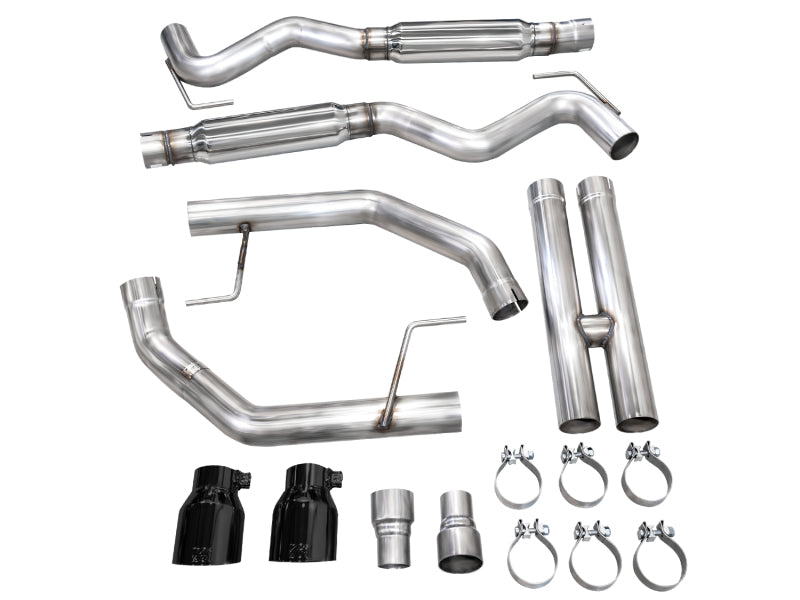 AWE 2024 Ford Mustang GT Fastback S650 RWD Track Edition Cat-Back Exhaust w/ Dual Diamond Black Tips Catback AWE Tuning