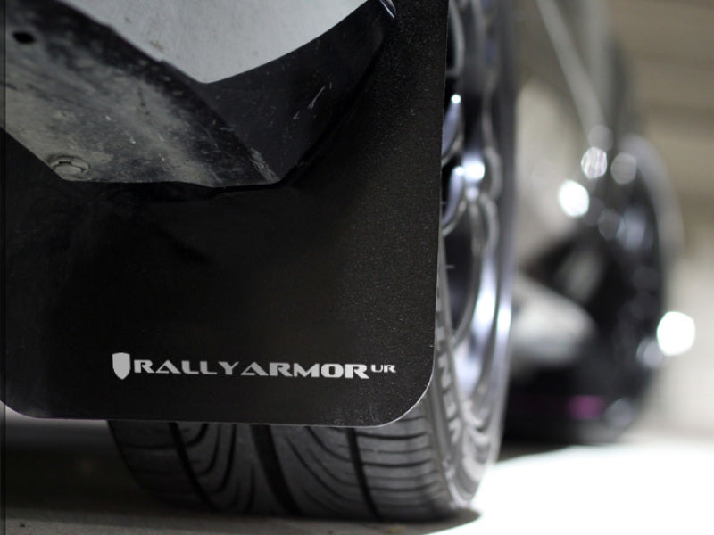 Rally Armor 12-16 Subaru Impreza 4D/5D Black UR Mud Flap w/White Logo Mud Flaps Rally Armor