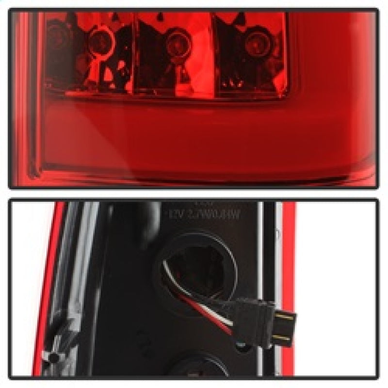 xTune Chevy Silverado 1500/2500/3500 99-02 / Version 3 Tail Lights Red Clear ALT-ON-CS99V3-LBLED-RC Tail Lights SPYDER