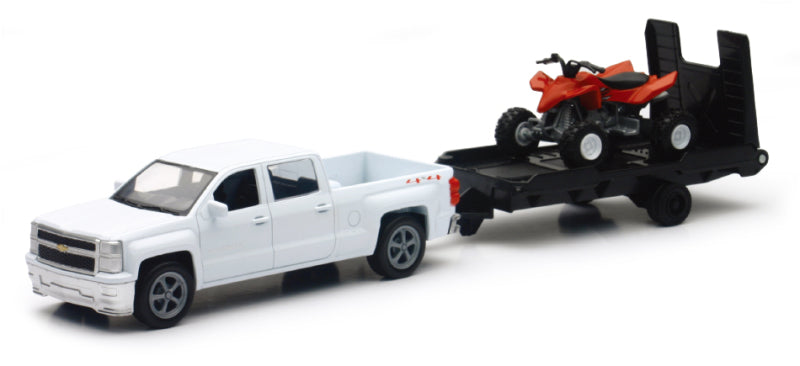 New Ray Toys Chevy Silverado Pickup with ATV/ Scale - 1:43 Toys New Ray Toys