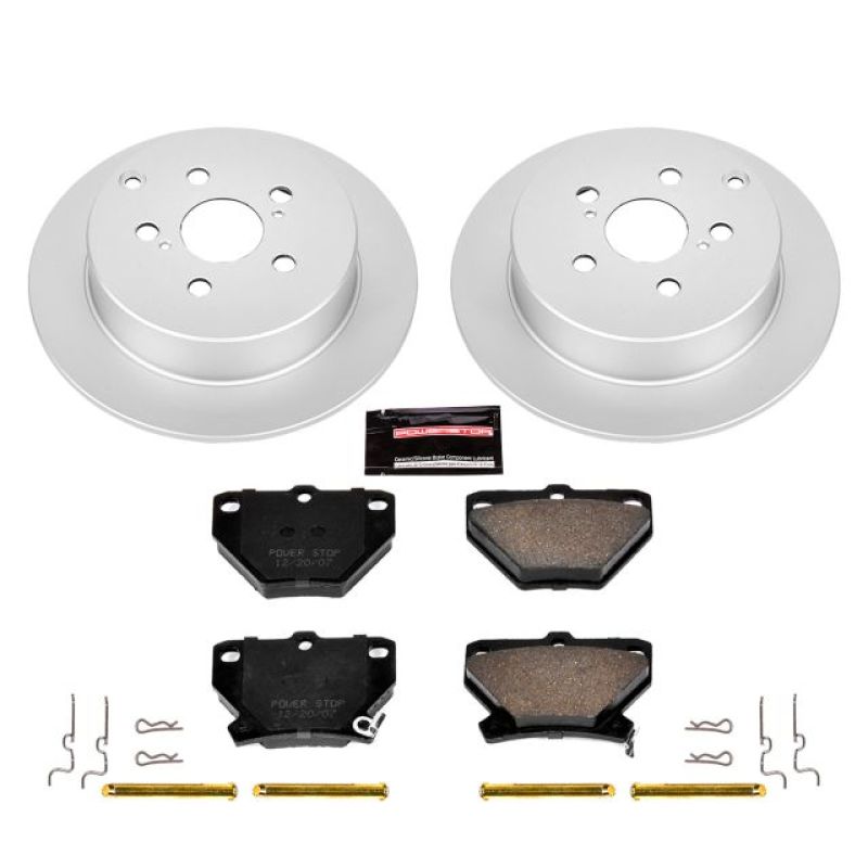 Power Stop 03-06 Pontiac Vibe Rear Z17 Evolution Geomet Coated Brake Kit Brake Kits - Performance Blank PowerStop