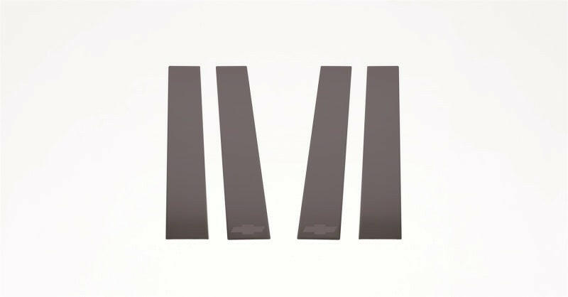 Putco 14-18 Chevy Silverado LD - Fits Double Cab/Crew Cab - 4pcs Black Platinum Pillar Posts Exterior Trim Putco