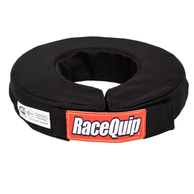 RaceQuip Black SFI 360 Helmet Support Large 17in Helmets and Accessories Racequip