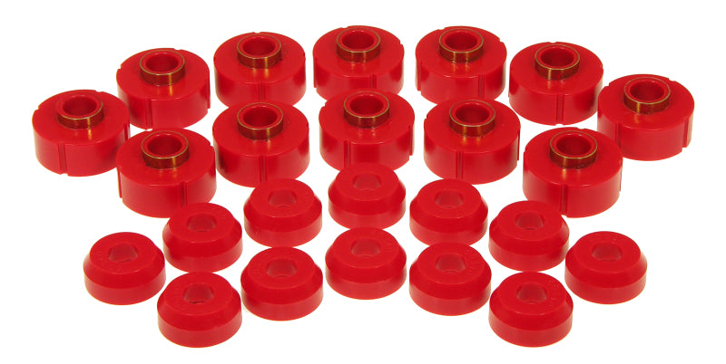 Prothane 63-91 Jeep Wagoneer Body Mount - Red Bushing Kits Prothane