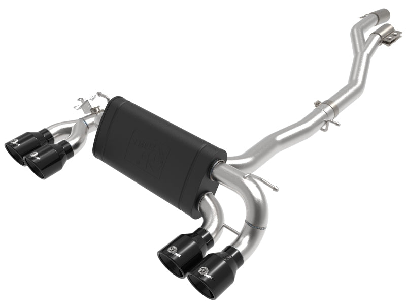 aFe MACHForce XP Exhausts Cat-Back SS 19-21 BMW M2 Competition L6-3.0L w/Black Tips Catback aFe