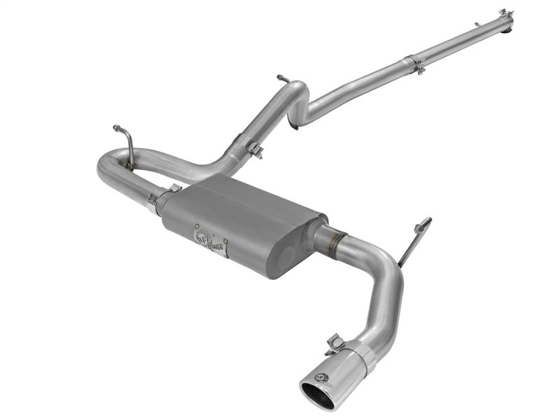 aFe Scorpion 2-1/2in Aluminized Steel Cat Back Exhaust 07-17 Jeep Wrangler V6-3.6/3.8L (4 Dr) Catback aFe