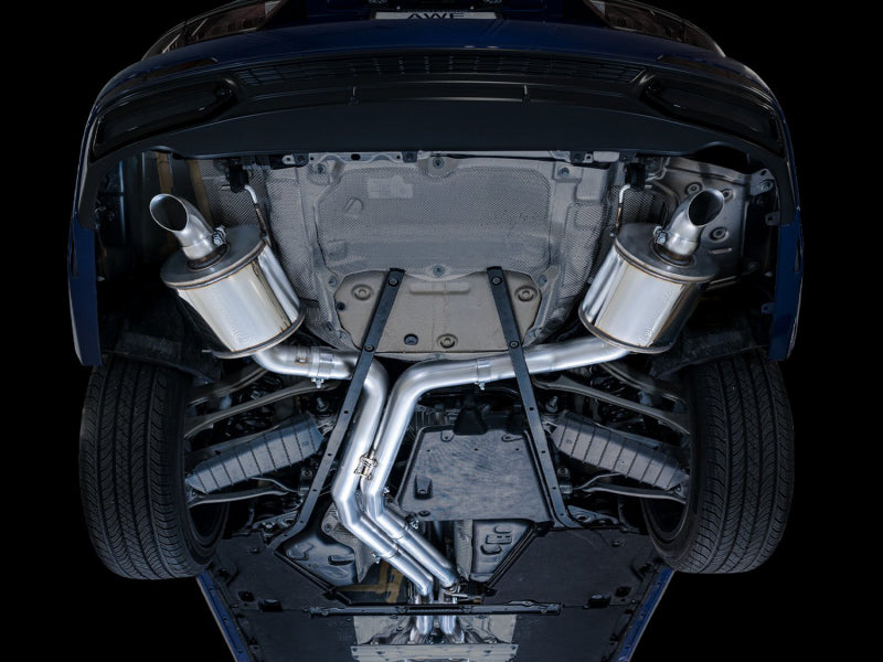 AWE Tuning Audi 2019-2023 C8 A6/A7 3.0T Touring Edition Cat-Back Exhaust- Turn Downs Catback AWE Tuning